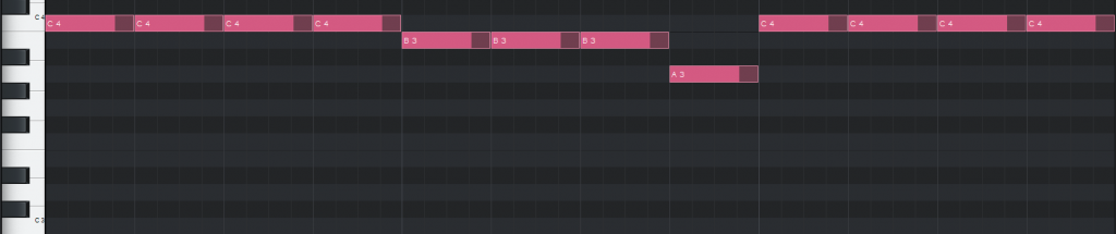 MIDI notation